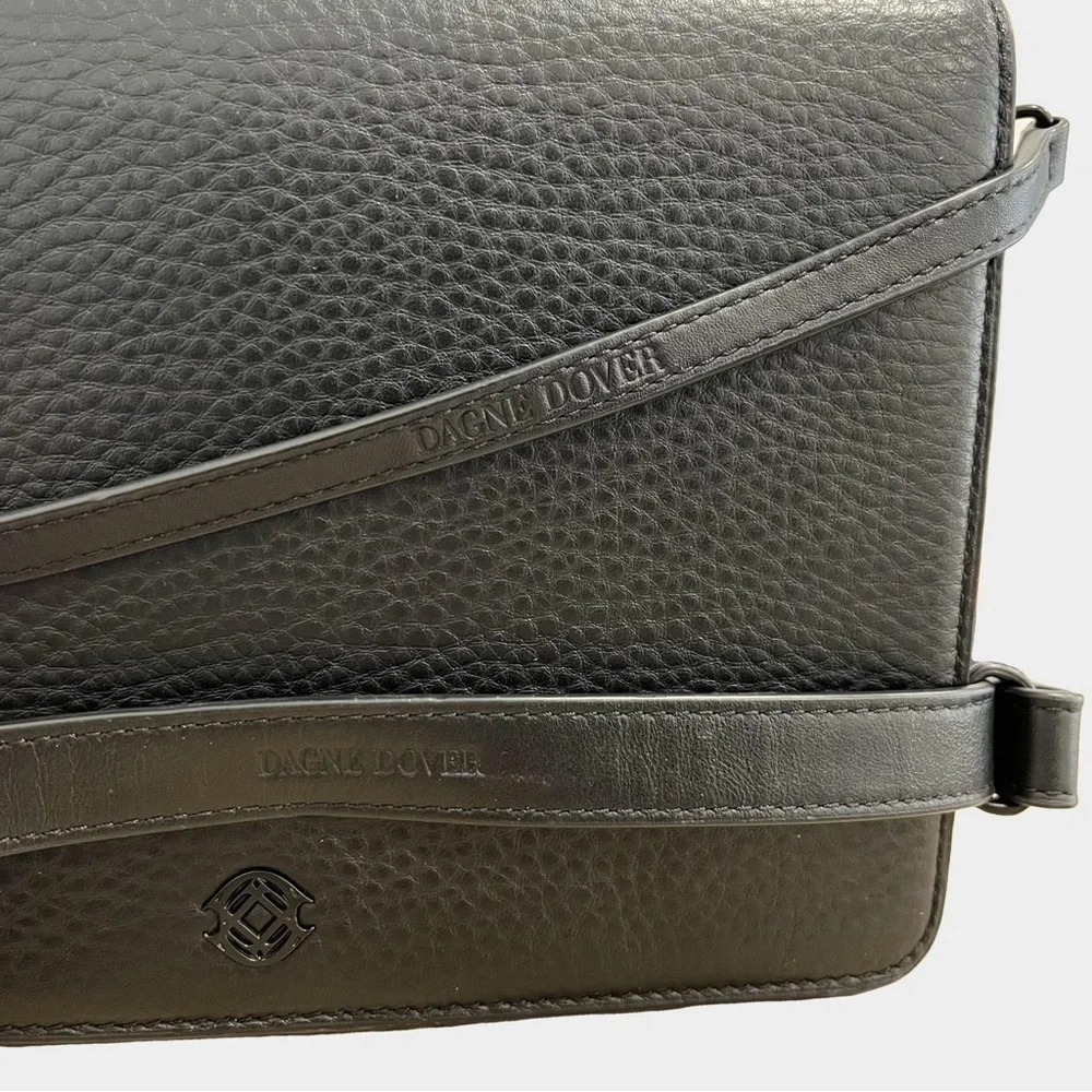 Dagne Dover Medium Andra Crossbody Bag Black Onyx Matte Black Hardware - Picture 9 of 14